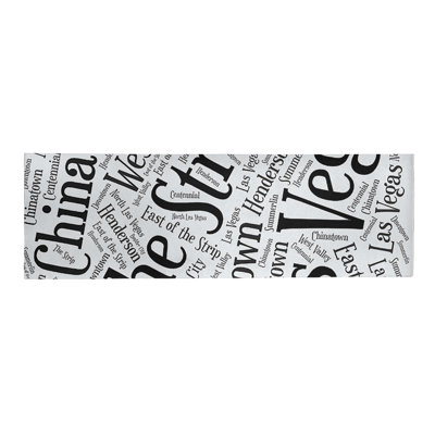 Tapis à tissage plat area black