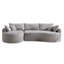 Canapé moderne en chenille gris, grand design confortable pour la maison