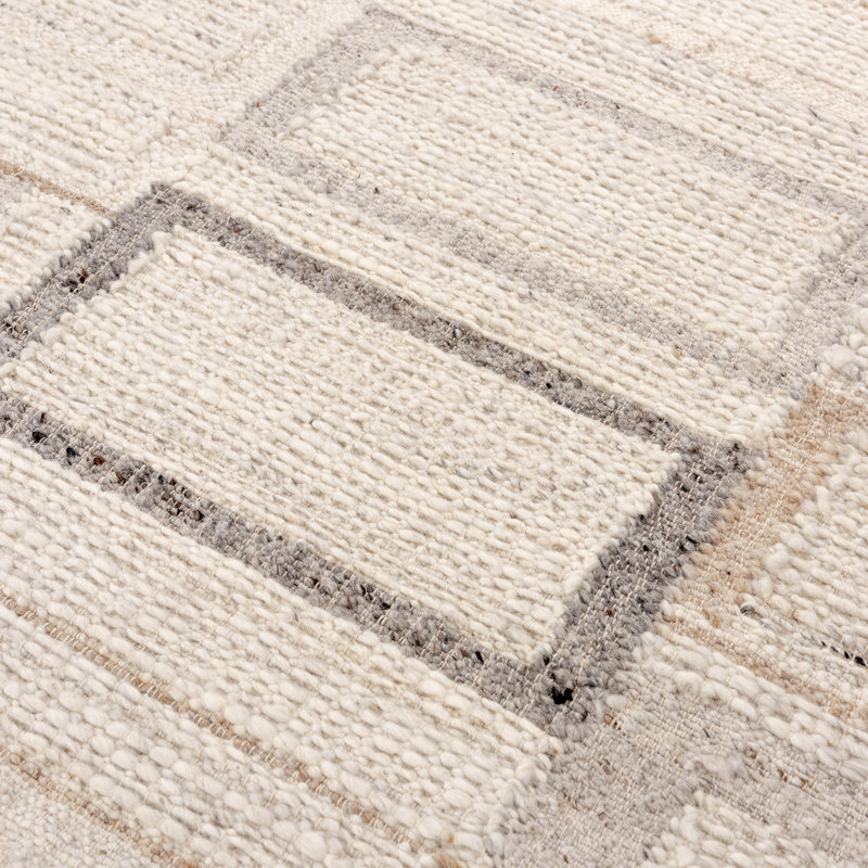 Tapis tissé à la main Dhurrie, Rectangle 5 pi x 7 pi 6 po