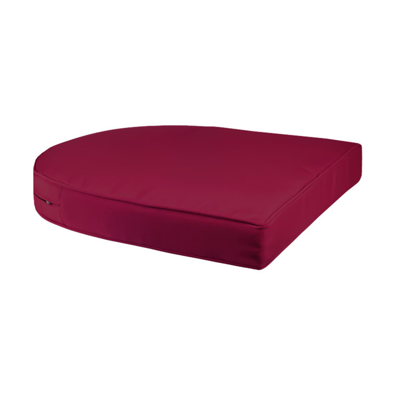 Chaise berçante en osier Raenesha, Noir, Rouge