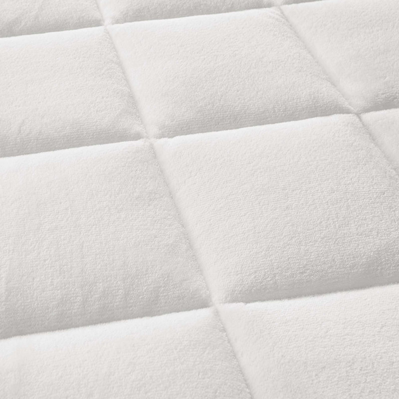 Surmatelas moelleux imperméable hypoallergénique en duvet synthétique, Très grand simple