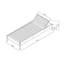 Chaise longue inclinable avec coussin Baghavann