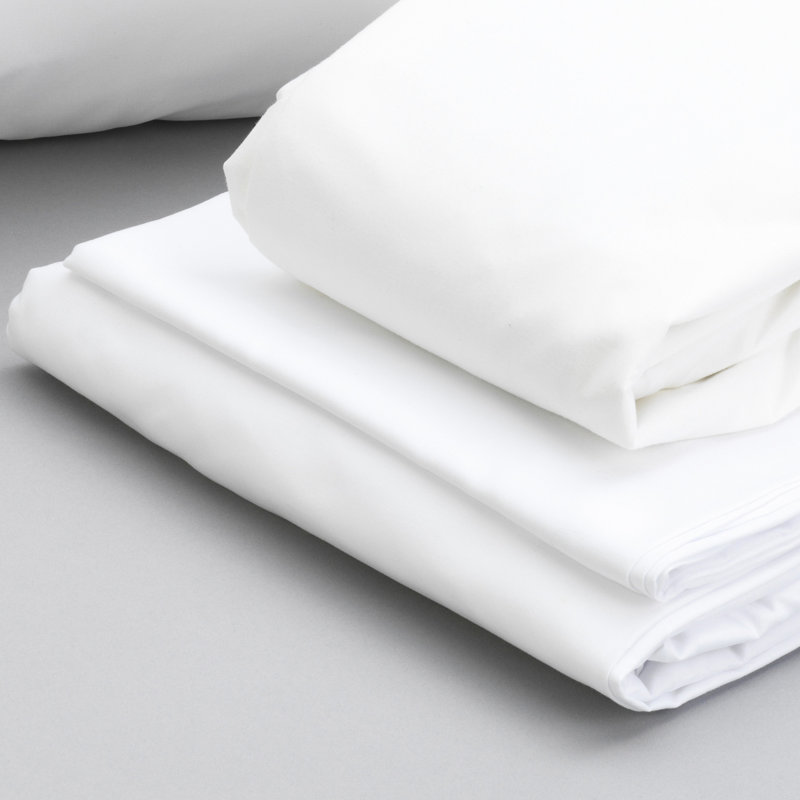 Split King Bedding - 2 Pillows, 100% Microfiber Sheets, Mattress Protectors Pet Dander And Liquid Spills, White With Function,