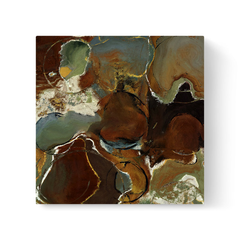 Éléments I - peinture sur toile tendue, H 12 po x l 12 po