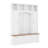 William 4-in-1 Elegant Hall Tree with Hooks & Handles, Bench & Adjustable Shelves