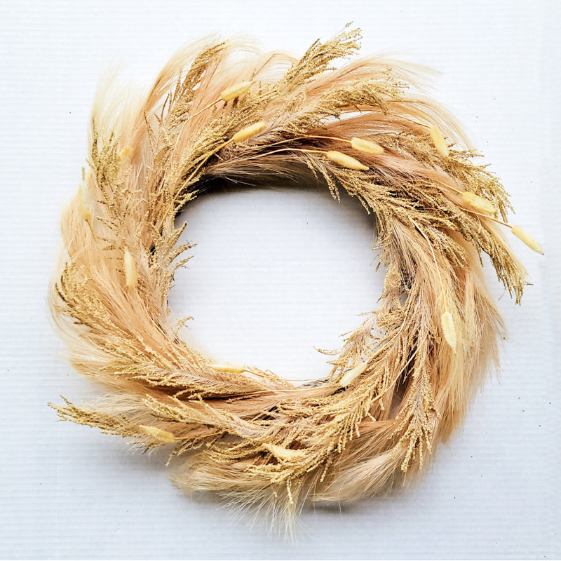 Couronne de pampas artificielle