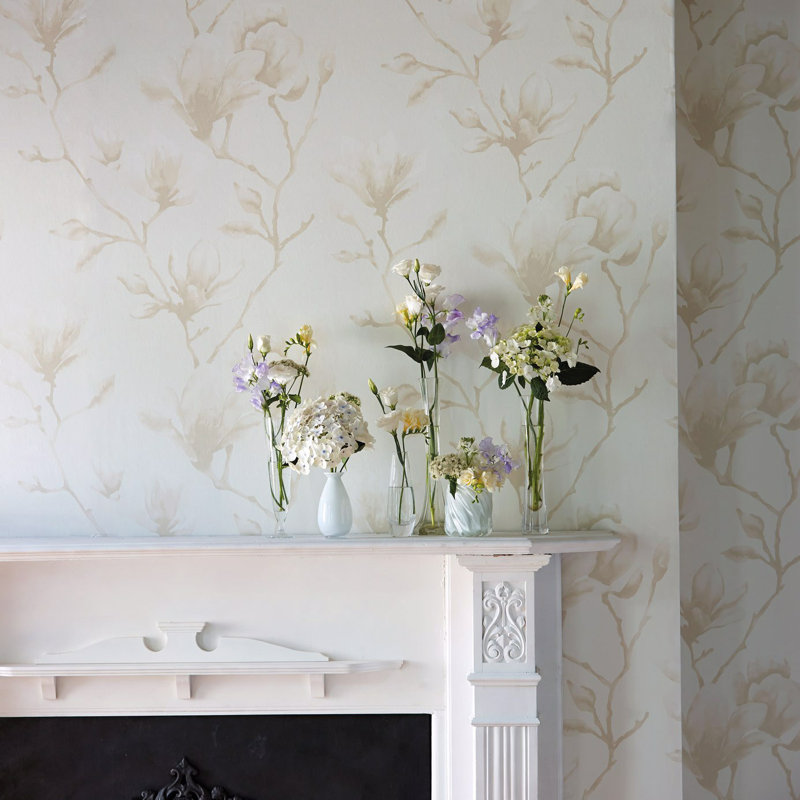 Lotus 10.05m x 68.6cm Wallpaper Roll, Pearl