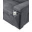Canapé-lit modulaire réversible tissé de 95 po avec porte-gobelet de rangement Toby