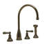 Georgian Era Double Handle Kitchen Faucet With Accessories-11066772-61047928