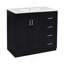 Ensemble de meuble-lavabo 36 po avec lavabo en céramique, armoire de rangement en bois massif, ensemble de meuble-lavabo autoportant avec 3 tiroirs et portes à fermeture douce-106790988-106790990