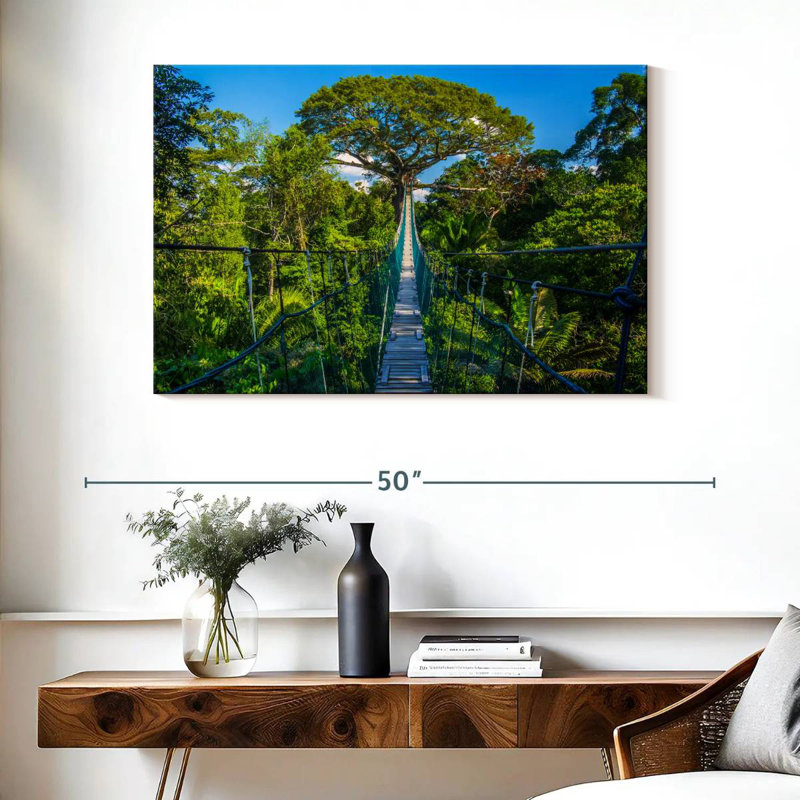 Tambopata Hanging Bridge, 26" H x 39" W