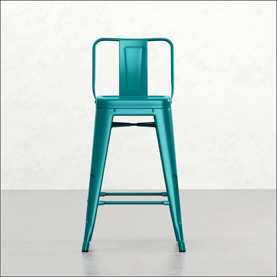 Tabourets de comptoir en métal 24 po Keeley, design industriel avec confort et stabilité