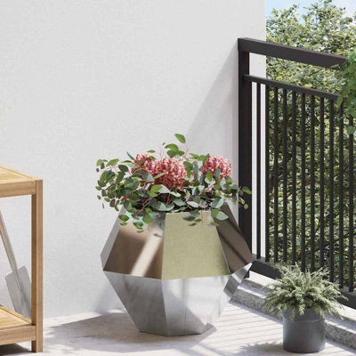  Planter Silver Stainless Steel