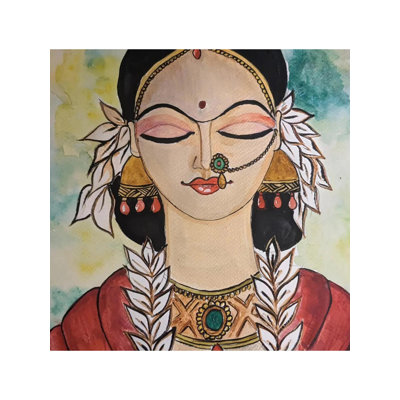 Indian Bride | Acrylic On Canvas | By Rajeswari Swaminathan
