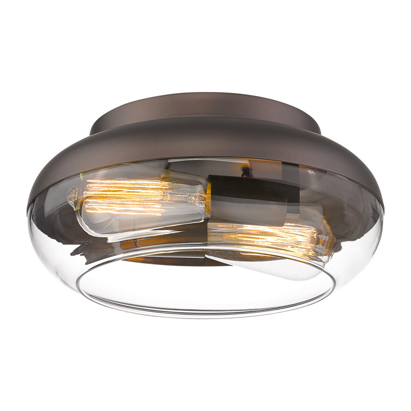 Murell Glass Flush Mount, Oil Rubbed Bronze