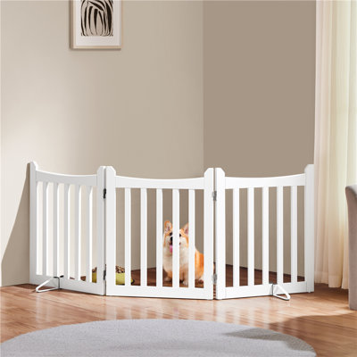 Manufactured Wood Free Standing Pet Gate