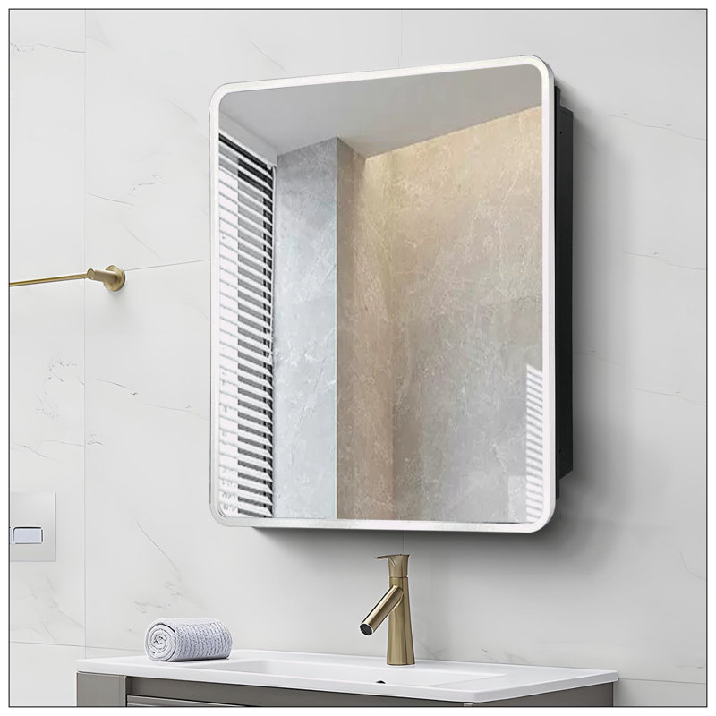 Armoire à pharmacie avec miroir Blomkest, H 28 po x l 20 po x P 4,9 po