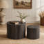 Ensemble de 2 tables basses rondes en bois Nesting-598607691-598607688