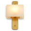 CDJ Wall Lamp Melbourne antique brass finish alabaster