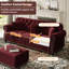 Canapé modulaire en velours de campagne avec repose-pieds Annalease Chesterfield-707825928-707825925