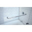 Porte de baignoire à charnière sans cadre avec panneau d'extension Aqua L 60 x H 58 po Aqua Uno-12645960