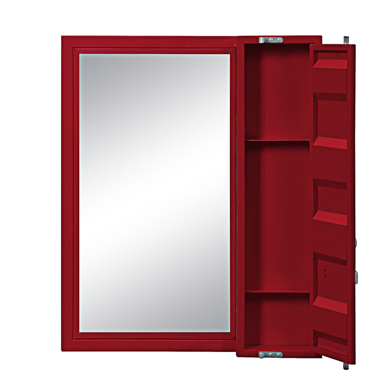 Miroir de salle de bain, Rouge