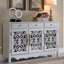 Banc de rangement blanc en bois manufacturé