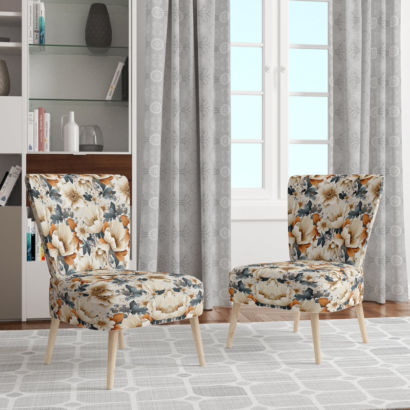 Chaise d'appoint rembourrée Rustic Elegance
