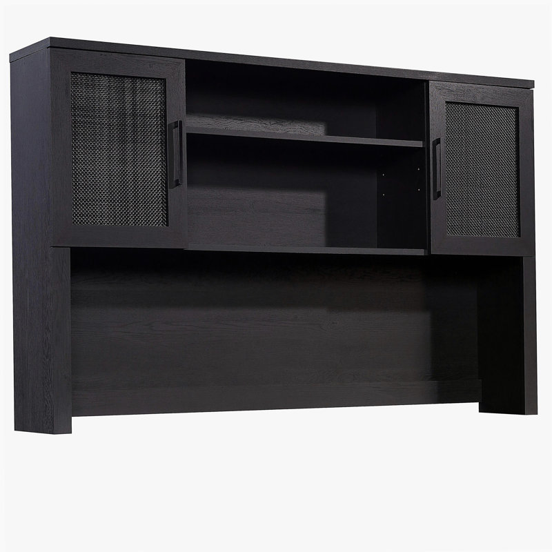 Coastal Hutch with Storage, Black finish