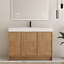 Ensemble de meuble-lavabo simple autoportant 48 po avec plateau en résine Ithran-68178183
