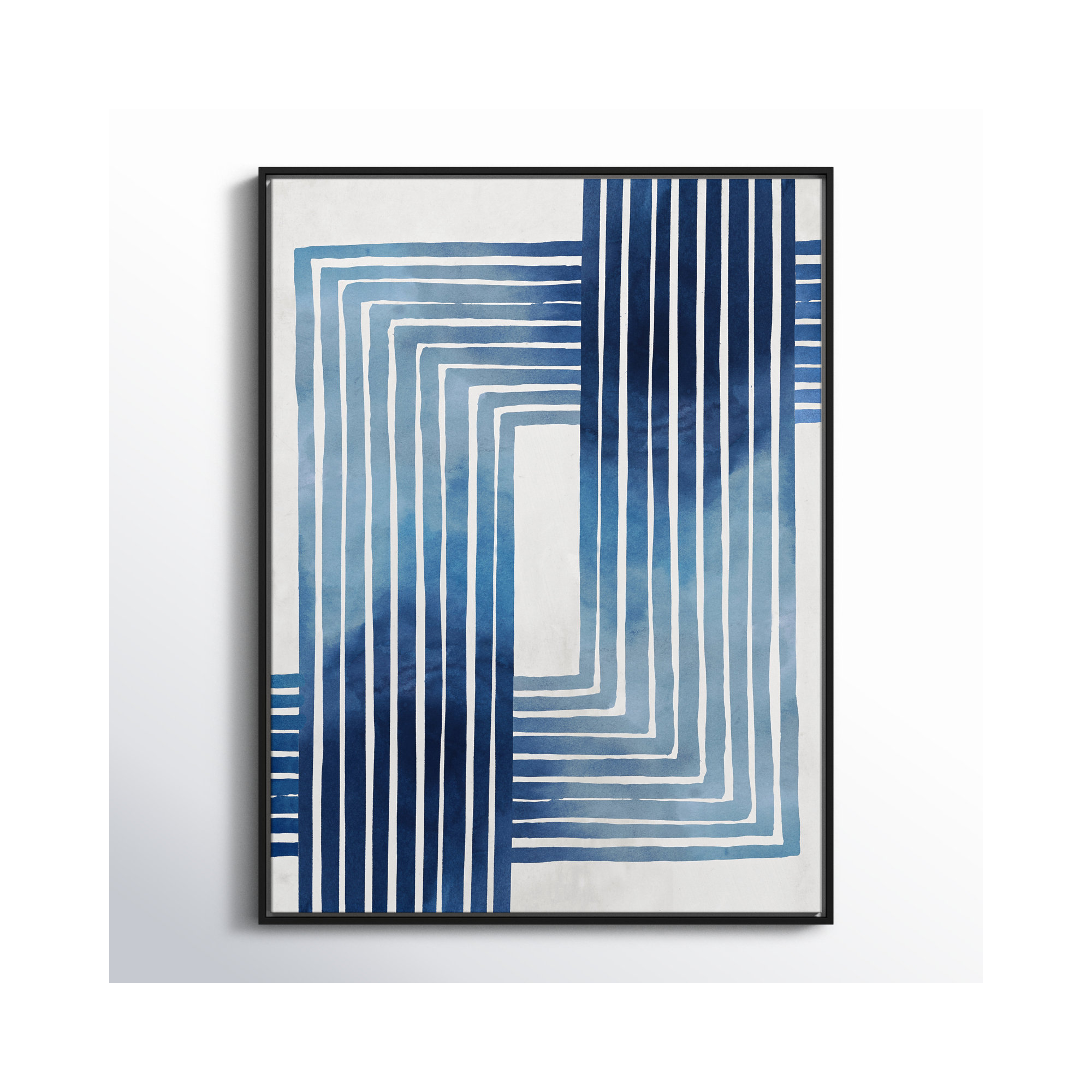 In Unison by Eva Watts - Painting Print, Black Framed Canvas, 41.5" H x 31.5" W x 2" D