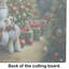 Planche à découper en verre Fox Terrier and Santa Claus
