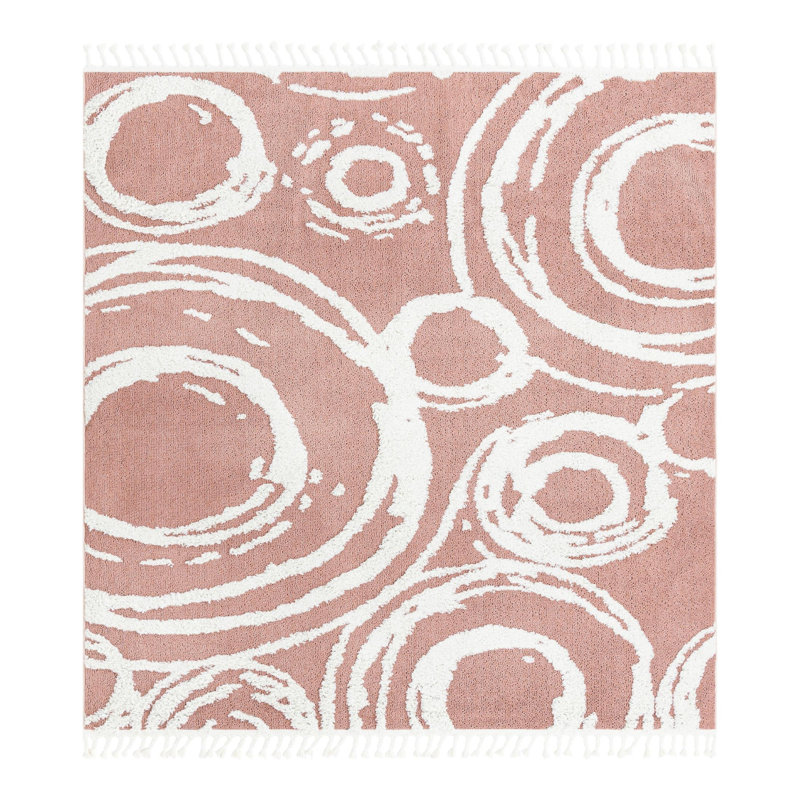 Abstract Indoor Rug, Square 7'10"