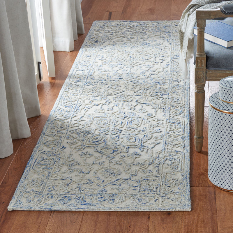 Conard Hand Tufted Indian Wool And Cotton With Latex Oriental Rug, Runner 2'3" x 8'