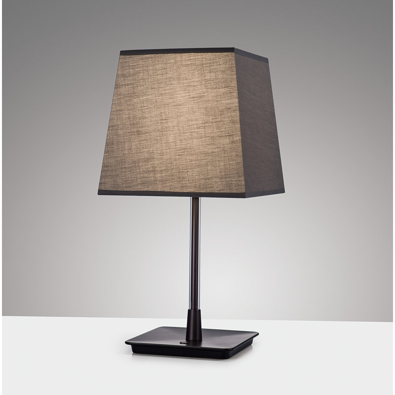 Lampe de table en bronze améthyste 25,24 "avec USB Aquiles