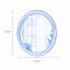 Miroir mural rond 27,5 pouces pour meuble-lavabo