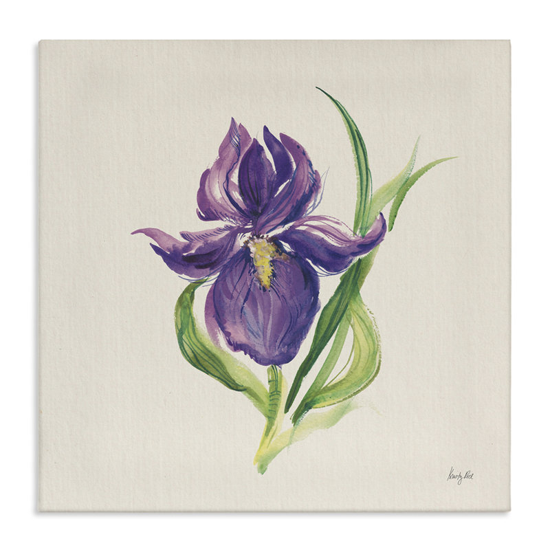 "Pâques Iris Bloom", art mural sur toile par Kristy riz, H 17 po x l 17 po