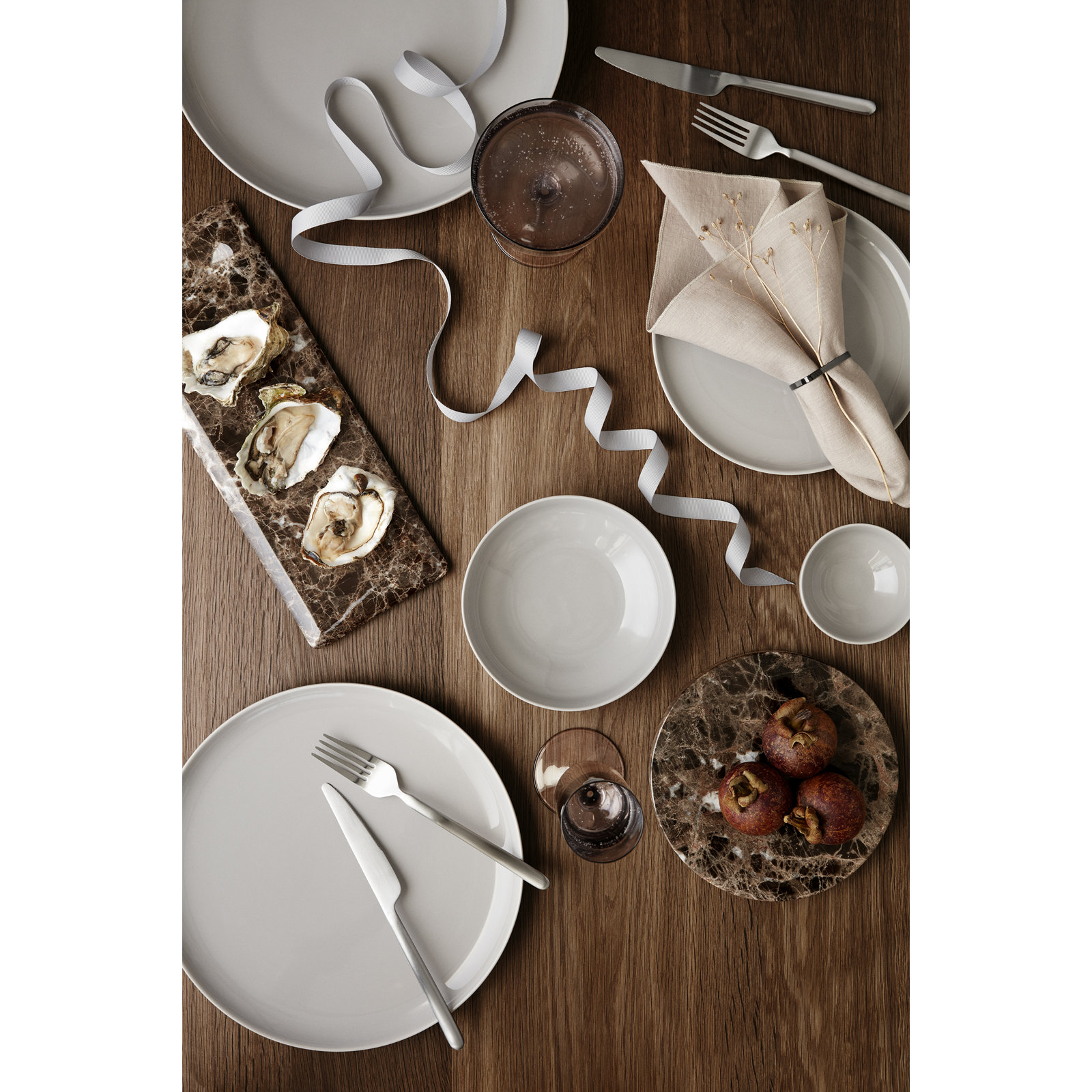 Mio LINEO 4 Piece Linen Napkin Set, Cream