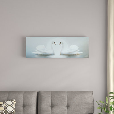 « moonlight swans », impression sur toile