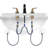 Widespread 2-handle Bathroom Faucet with Drain Assembly-92930584