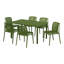 Ensemble de salle à manger rectangulaire pour 6 personnes-1536720806