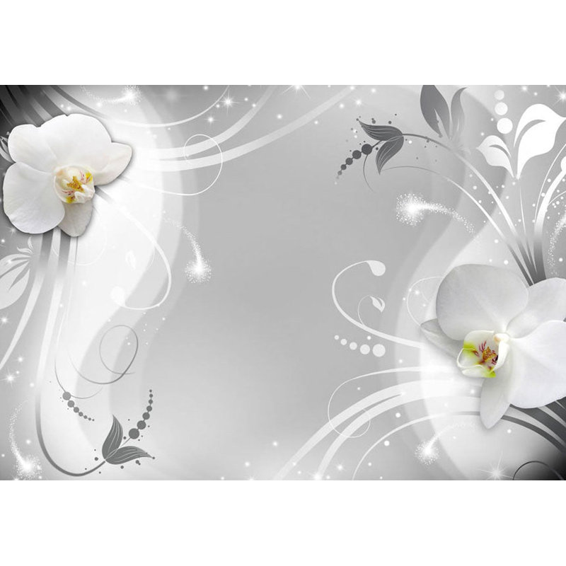 Adhésif mural pelez et collez - charmante orchidée, L 82 po x l 115 po