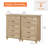 Ciccarelli 53.6" W 10-Drawer Solid and Manufactured Wood Double Dresser-725695444