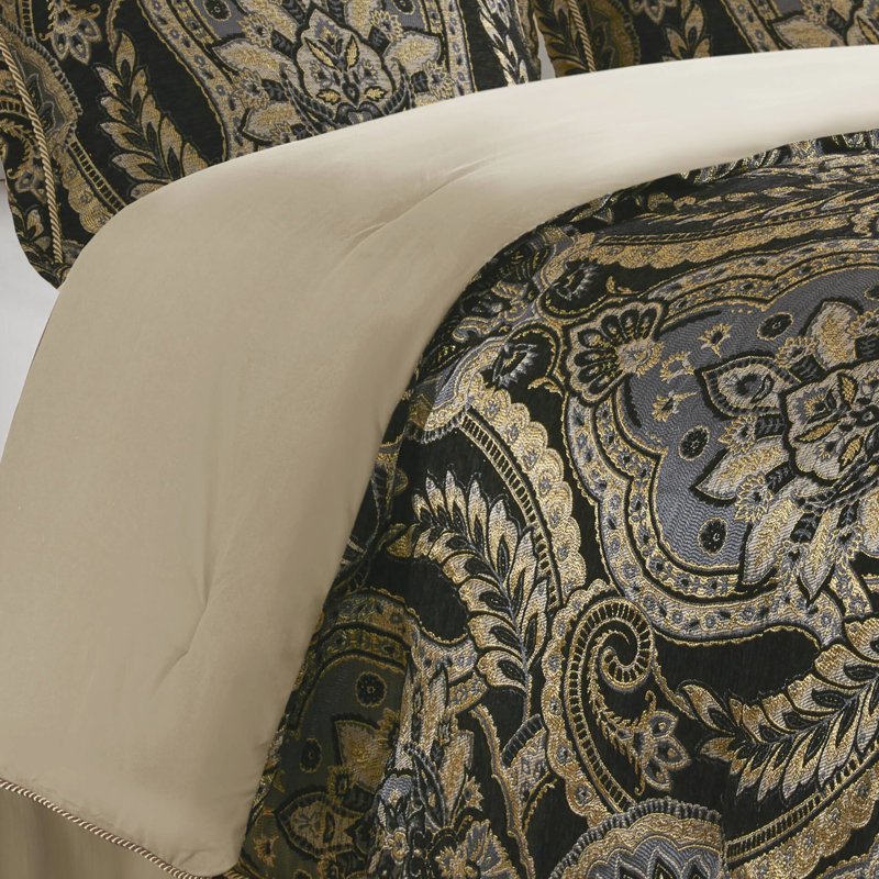 4 édredons pour grand lit: fabrication améliorée 2022 pour une meilleure qualité, fermeture à glissière cachée sur les taies décoratives, face en chenille, revers uni, satin antique, l 92 po x l 96 po, taies décoratives 20 po x l 26 po + P 2 po, 60 po l 80 po + P 15 po