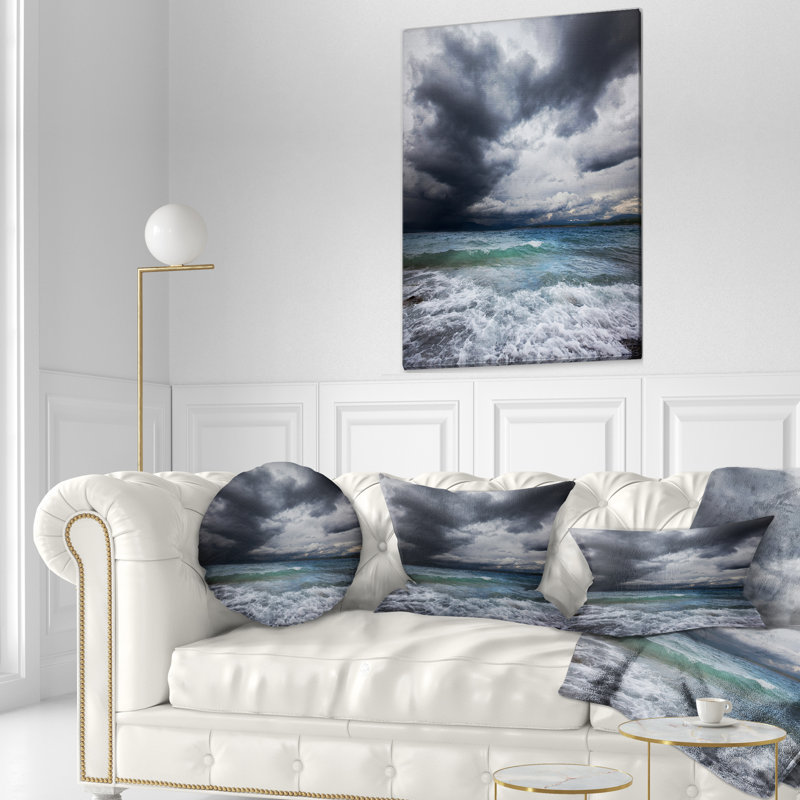 Coussin de mer avec coussin de mer, 16 po x 1 po, Coussin décoratif