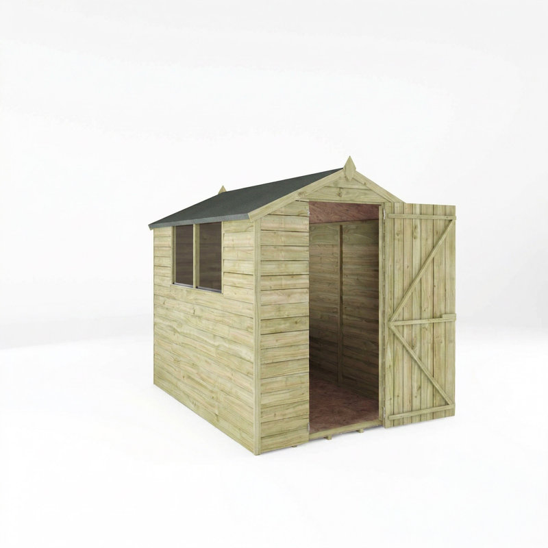 Mercia 7 x 5ft Overlap Apex Shed, No
