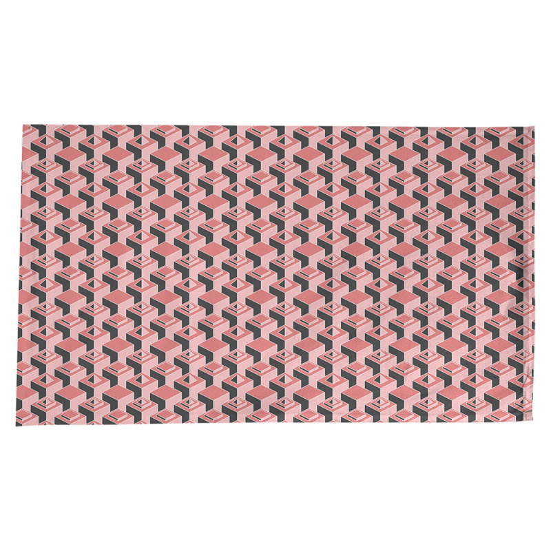 Nappe de gratte-ciels classiques, Rouge/noir