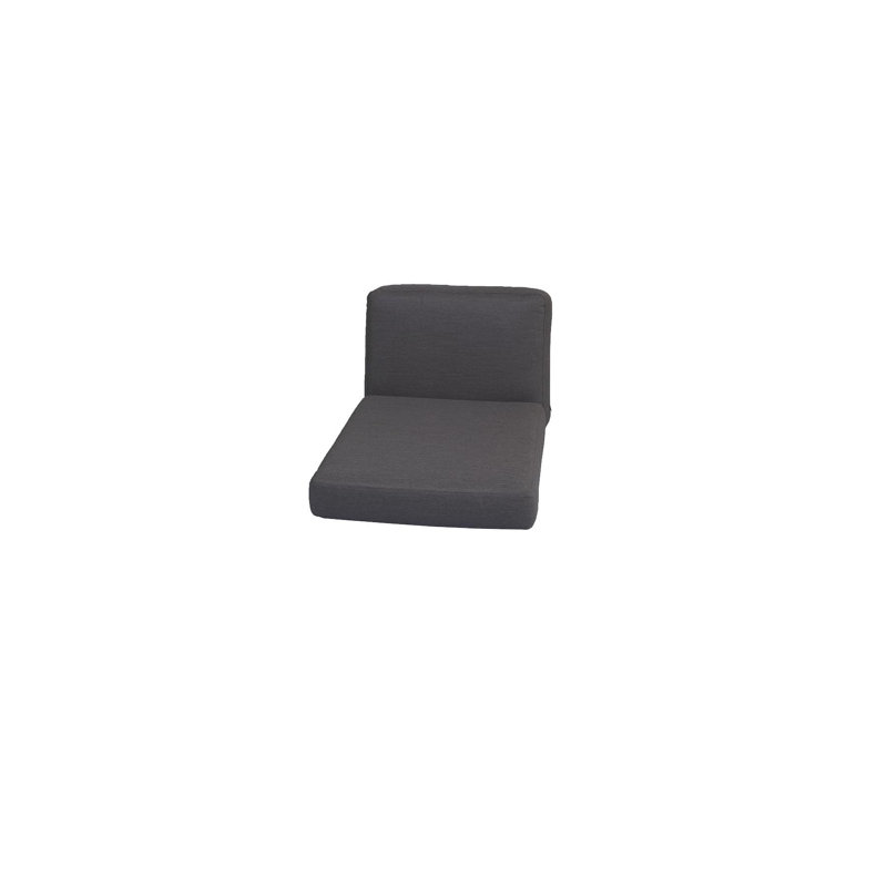 Chester Patio Chair with Cushions, Black, Natural