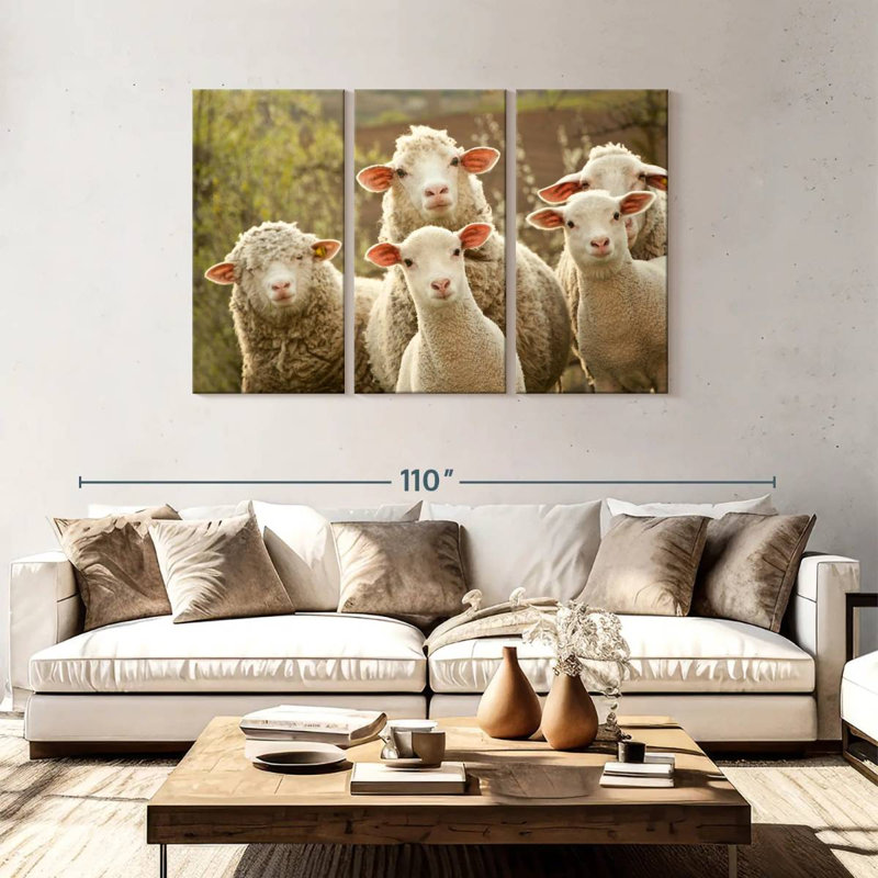 Brampt Stunned Sheep, 48" H x 74" W