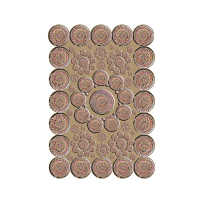 Premium Woven Area Rug, 5.9 x 9.2 Feet | 100% Polyester, 650 g/m² | Antibacterial, Non-Slip PVC Dot Underside, 0.3 in Pile Height | Machine Washable, 3D Digital Printing | Perfect for Living Room & Bedroom Decor